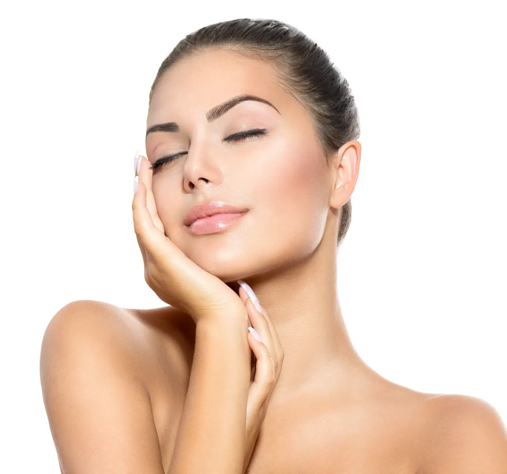 Szép elégedett nő kezelés után